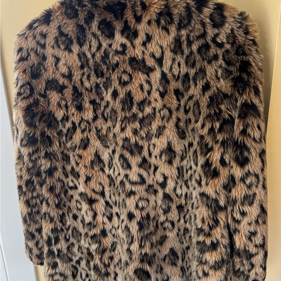 Carré Noir Leopard Faux Fur Jacket - Picture 3 of 5
